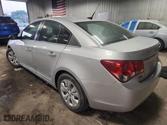 ✅ 2012 Chevrolet Cruze LS • VIN: 1G1PC5SH3C7247894 • Lot: 68961345. Listed on Copart with 47,142 mi. Free auction sales archive from the USA and detailed vehicle history report at DreamBid. Image 2.