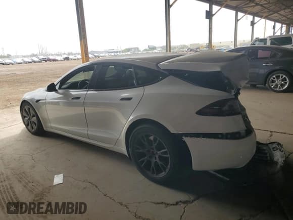 ✅ 2023 Tesla Model S • VIN: 5YJSA1E54PF518608 • Lot: 81058585. Listed on Copart with 20,648 mi. Free auction sales archive from the USA and detailed vehicle history report at DreamBid. Image 2.