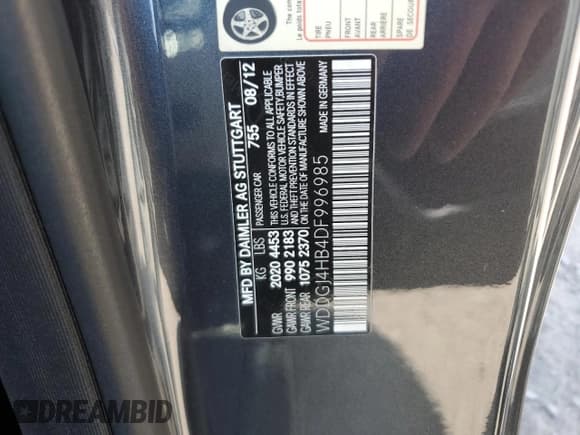 ✅ 2013 Mercedes-Benz C 250 • VIN: WDDGJ4HB4DF996985 • Lot: 53856745. Wystawiony na Copart z przebiegiem 80 198 mil. Bezpłatny archiwum sprzedaży aukcyjnych z USA i szczegółowy raport historii pojazdu na DreamBid. Zdjęcie 12.