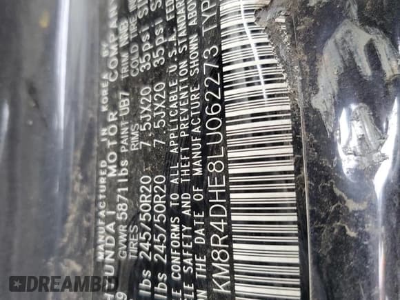 ✅ 2020 Hyundai Palisade SEL • VIN: KM8R4DHE8LU062273 • Лот: 89862255. Опубликован ранее на Copart с пробегом Не указан. Бесплатный доступ к архиву аукционных продаж из США и подробный отчёт об истории автомобиля на DreamBid. Изображение 13.