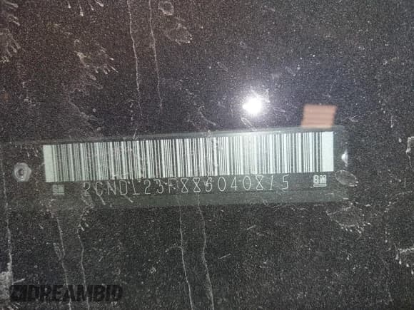 ✅ 2008 Chevrolet Equinox LS • VIN: 2CNDL23F886040815 • Лот: 42144556. Опубликован ранее на IAAI с пробегом 200 424 миль. Бесплатный доступ к архиву аукционных продаж из США и подробный отчёт об истории автомобиля на DreamBid. Изображение 9.