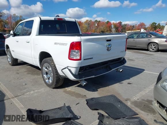 ✅ 2022 Ram 1500 Lone Star • VIN: 1C6SRFFT8NN381567 • Lot: 43564205. Listed on IAAI with 73,738 mi. Free auction sales archive from the USA and detailed vehicle history report at DreamBid. Image 3.