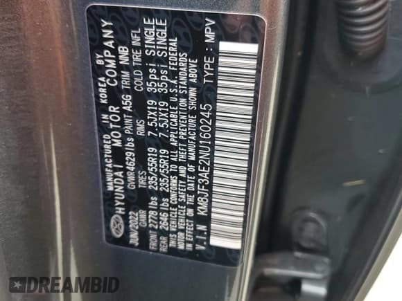 ✅ 2022 Hyundai Tucson N Line • VIN: KM8JF3AE2NU160245 • Lot: 74772114. Wystawiony na Copart z przebiegiem Nie podano. Bezpłatny archiwum sprzedaży aukcyjnych z USA i szczegółowy raport historii pojazdu na DreamBid. Zdjęcie 14.