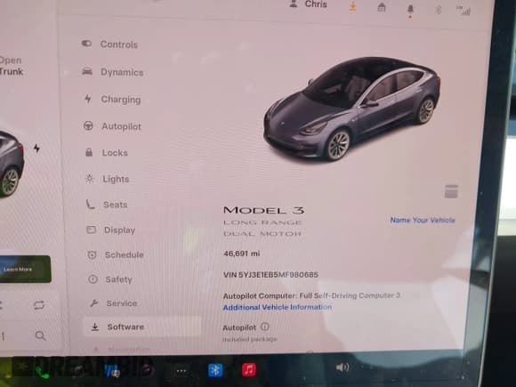 ✅ 2021 Tesla Model 3 Long Range • VIN: 5YJ3E1EB5MF980685 • Lot: 43491119. Wystawiony na IAAI z przebiegiem 46 691 mil. Bezpłatny archiwum sprzedaży aukcyjnych z USA i szczegółowy raport historii pojazdu na DreamBid. Zdjęcie 7.