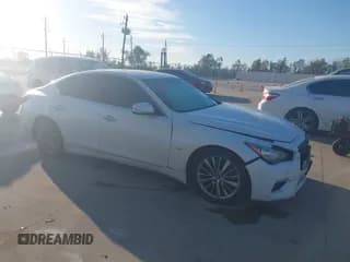 ✅ 2018 Infiniti Q50 Luxe • VIN: JN1EV7AP9JM360229 • Lot: 43688827. Listed on IAAI with 120,145 mi. Free auction sales archive from the USA and detailed vehicle history report at DreamBid. Image 1.