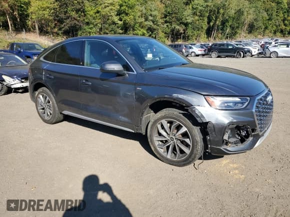 ✅ 2022 Audi Q5 Sportback S line Premium Plus • VIN: WA15AAFY1N2124001 • Lot: 92029655. Listed on Copart with 27,727 mi. Free auction sales archive from the USA and detailed vehicle history report at DreamBid. Image 4.