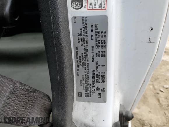 2012 Chevrolet Colorado Work Truck with VIN 1GCJTBF99C8163247, listed as a Copart auction lot 90287715 with 147,193 mi miles and Clean title. Bid and sale history available at DreamBid. Image 12.