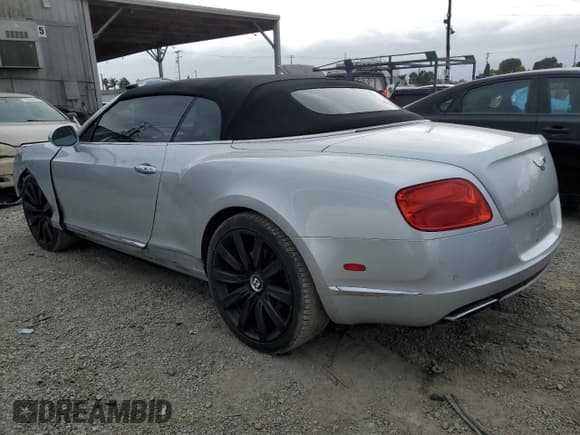 ✅ 2012 Bentley Continental GT • VIN: SCBGR3ZA2CC077346 • Lot: 49096205. Listed on Copart with 33,938 mi. Free auction sales archive from the USA and detailed vehicle history report at DreamBid. Image 2.