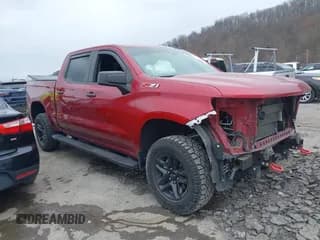 ✅ 2021 Chevrolet Silverado 1500 Custom Trail Boss • VIN: 1GCPYCEF3MZ375047 • Lot: 41865910. Listed on IAAI with 42,608 mi. Free auction sales archive from the USA and detailed vehicle history report at DreamBid. Image 1.