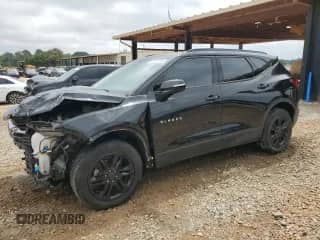 2019 Chevrolet Blazer with VIN 3GNKBCRS7KS691166, listed as a Copart auction lot 69811755 with 92,061 mi miles and Salvage title. Bid and sale history available at DreamBid. Image 1.