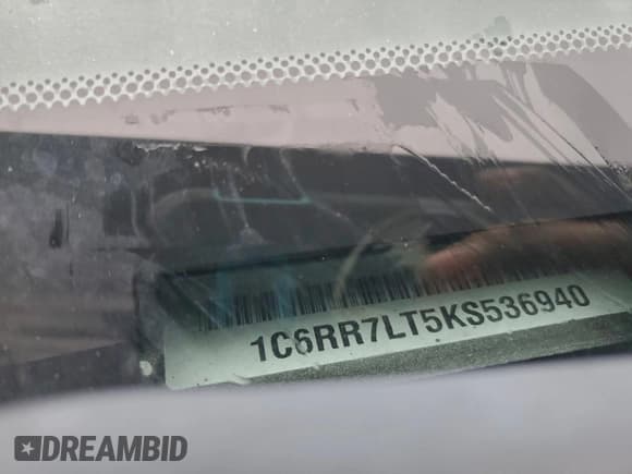 ✅ 2019 Ram 1500 SLT • VIN: 1C6RR7LT5KS536940 • Lot: 93701235. Listed on Copart with 119,886 mi. Free auction sales archive from the USA and detailed vehicle history report at DreamBid. Image 12.