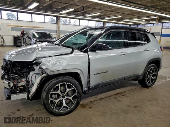 ✅ 2025 Jeep Compass Limited • VIN: 3C4NJDCN6ST581625 • Lot: 94519955. Listed on Copart with 16,487 mi. Free auction sales archive from the USA and detailed vehicle history report at DreamBid. Image 1.
