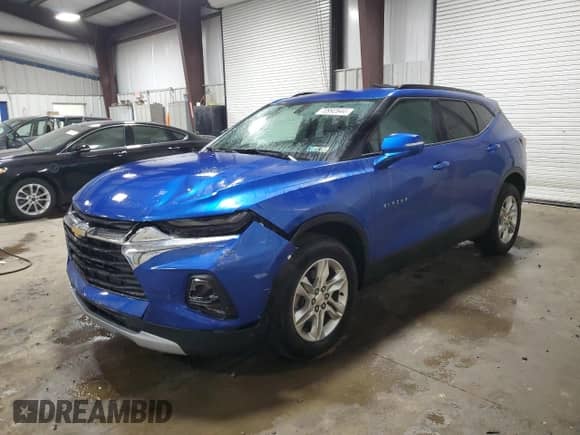 2019 Chevrolet Blazer with VIN 3GNKBCRS9KS597564, listed as a Copart auction lot 70992644 with 71,008 mi miles and Salvage title. Bid and sale history available at DreamBid. Image 1.