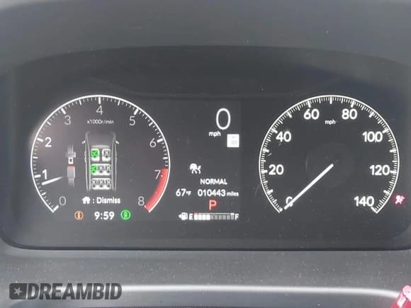 ✅ 2025 Honda Odyssey EX-L • VIN: 5FNRL6H66SB078989 • Lot: 43745119. Listed on IAAI with 10,443 mi. Free auction sales archive from the USA and detailed vehicle history report at DreamBid. Image 7.