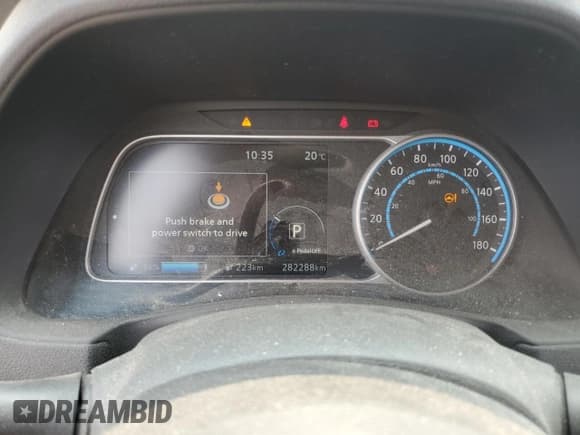 ✅ 2018 Nissan LEAF SL • VIN: 1N4AZ1CP4JC300896 • Lot: 59137075. Listed on Copart with 282,288 mi. Free auction sales archive from the USA and detailed vehicle history report at DreamBid. Image 9.