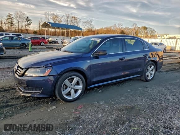 ✅ 2014 Volkswagen Passat S • VIN: 1VWAT7A39EC030307 • Lot: 95159585. Listed on Copart with 133,918 mi. Free auction sales archive from the USA and detailed vehicle history report at DreamBid. Image 1.
