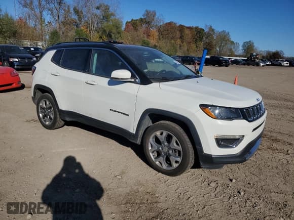 ✅ 2018 Jeep Compass Limited • VIN: 3C4NJDCB7JT135651 • Lot: 89847275. Listed on Copart with 278,153 mi. Free auction sales archive from the USA and detailed vehicle history report at DreamBid. Image 4.