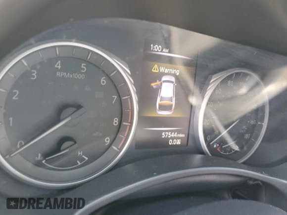 ✅ 2018 Infiniti Q50 Luxe • VIN: JN1EV7APXJM353936 • Lot: 56296925. Listed on Copart with 57,544 mi. Free auction sales archive from the USA and detailed vehicle history report at DreamBid. Image 9.