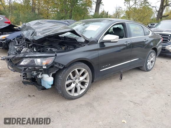 ✅ 2017 Chevrolet Impala Premier • VIN: 2G1145S31H9192309 • Lot: 43516109. Listed on IAAI with 140,370 mi. Free auction sales archive from the USA and detailed vehicle history report at DreamBid. Image 2.