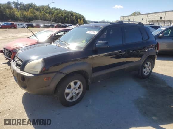 2005 Hyundai Tucson GLS z VIN KM8JN12D25U093398, wystawiony jako Copart lot #75510154 z przebiegiem 195 678 mil mil oraz Szkoda całkowita • Salvage title. Historia ofert i sprzedaży dostępna na DreamBid. Obrazek 1.