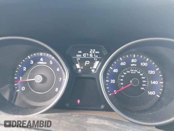 ✅ 2013 Hyundai Elantra GLS • VIN: 5NPDH4AE1DH385220 • Lot: 43788863. Listed on IAAI with 107,161 mi. Free auction sales archive from the USA and detailed vehicle history report at DreamBid. Image 7.