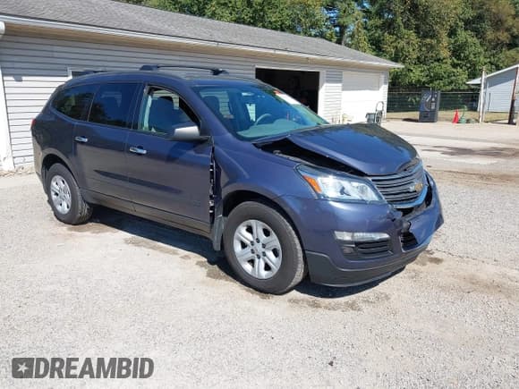 ✅ 2014 Chevrolet Traverse LS • VIN: 1GNKVFKD2EJ213392 • Лот: 43156876. Опубликован ранее на IAAI с пробегом 106 567 миль. Бесплатный доступ к архиву аукционных продаж из США и подробный отчёт об истории автомобиля на DreamBid. Изображение 1.