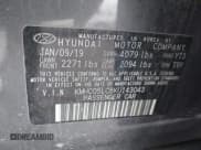 ✅ 2019 Hyundai Ioniq Limited • VIN: KMHC05LC8KU143043 • Lot: 41937241. Wystawiony na IAAI z przebiegiem 77 992 mil. Bezpłatny archiwum sprzedaży aukcyjnych z USA i szczegółowy raport historii pojazdu na DreamBid. Zdjęcie 9.