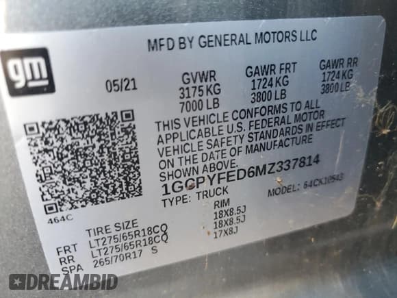 ✅ 2021 Chevrolet Silverado 1500 LT Trail Boss • VIN: 1GCPYFED6MZ337814 • Lot: 74052234. Wystawiony na Copart z przebiegiem 19 746 mil. Bezpłatny archiwum sprzedaży aukcyjnych z USA i szczegółowy raport historii pojazdu na DreamBid. Zdjęcie 12.