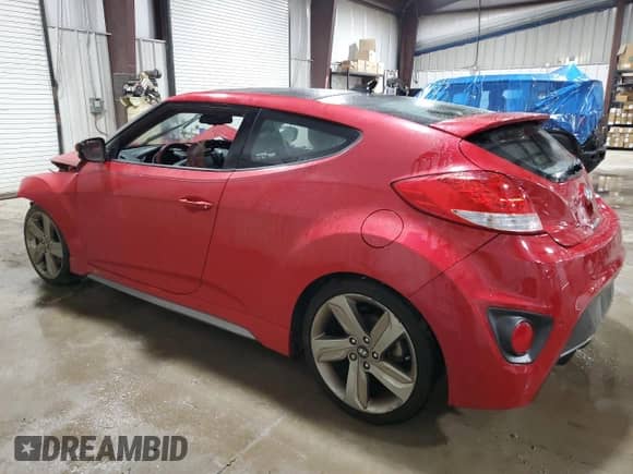 2015 Hyundai Veloster Turbo z VIN KMHTC6AE3FU232526, wystawiony jako Copart lot #73382524 z przebiegiem Nie podano mil oraz Szkoda całkowita • Salvage title. Historia ofert i sprzedaży dostępna na DreamBid. Obrazek 2.