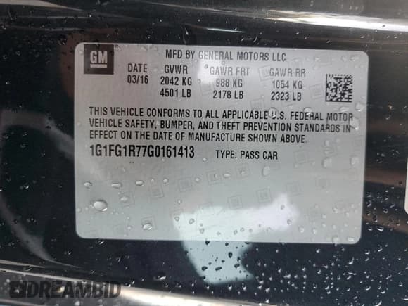 ✅ 2016 Chevrolet Camaro 2SS • VIN: 1G1FG1R77G0161413 • Лот: 90472645. Опубликован ранее на Copart с пробегом 74 044 миль. Бесплатный доступ к архиву аукционных продаж из США и подробный отчёт об истории автомобиля на DreamBid. Изображение 12.