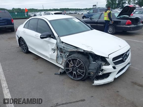 ✅ 2017 Mercedes-Benz C 43 AMG • VIN: 55SWF6EB8HU215045 • Lot: 42602788. Listed on IAAI with 76,504 mi. Free auction sales archive from the USA and detailed vehicle history report at DreamBid. Image 1.