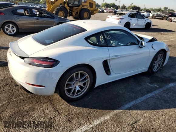 ✅ 2018 Porsche 718 Cayman • VIN: WP0AA2A87JK262265 • Lot: 72843263. Listed on Copart with 32,732 mi. Free auction sales archive from the USA and detailed vehicle history report at DreamBid. Image 3.