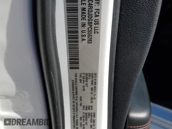 ✅ 2023 Dodge Durango GT Plus • VIN: 1C4RDJDG8PC556283 • Лот: 82675505. Опубликован ранее на Copart с пробегом 67 357 миль. Бесплатный доступ к архиву аукционных продаж из США и подробный отчёт об истории автомобиля на DreamBid. Изображение 13.