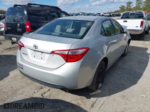 ✅ 2014 Toyota Corolla LE • VIN: 2T1BURHE7EC116035 • Lot: 43590718. Listed on IAAI with 107,399 mi. Free auction sales archive from the USA and detailed vehicle history report at DreamBid. Image 4.