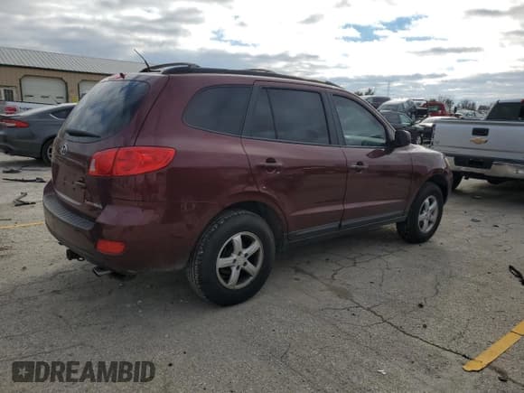 ✅ 2008 Hyundai Santa Fe GLS • VIN: 5NMSG13D28H180196 • Lot: 80525734. Listed on Copart with 216,492 mi. Free auction sales archive from the USA and detailed vehicle history report at DreamBid. Image 3.
