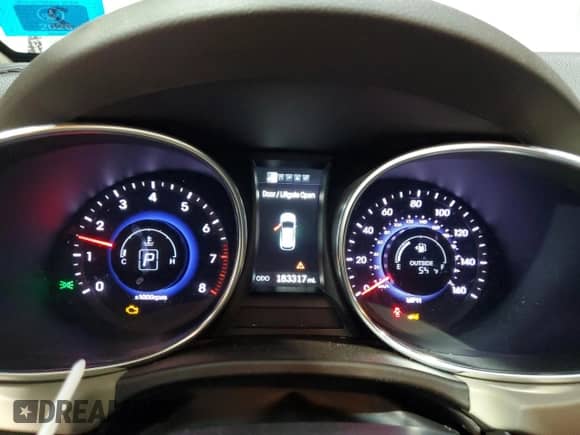 2015 Hyundai Santa Fe Limited with VIN KM8SRDHF4FU102705, listed as a Copart auction lot 91084875 with 183,317 mi miles and Salvage title. Bid and sale history available at DreamBid. Image 9.