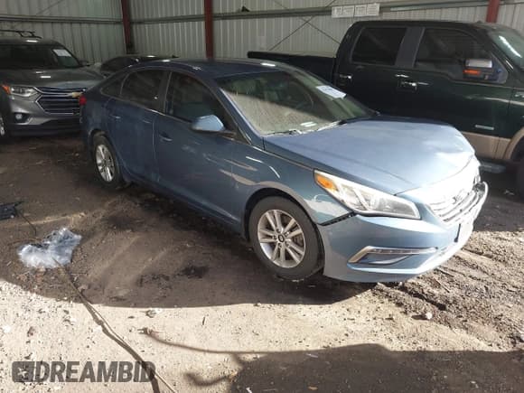 ✅ 2015 Hyundai Sonata SE • VIN: 5NPE24AF0FH222284 • Lot: 43476100. Listed on IAAI with 112,491 mi. Free auction sales archive from the USA and detailed vehicle history report at DreamBid. Image 1.