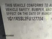 ✅ 2015 Chevrolet Impala LS • VIN: 1G11X5SL2FU127704 • Lot: 37371030. Listed on IAAI with 150,933 mi. Free auction sales archive from the USA and detailed vehicle history report at DreamBid. Image 9.