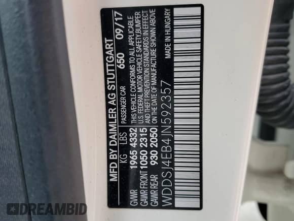 2018 Mercedes-Benz CLA 250 with VIN WDDSJ4EB4JN592357, listed as a Copart auction lot 80436934 with 112,208 mi miles and Clean title. Bid and sale history available at DreamBid. Image 12.