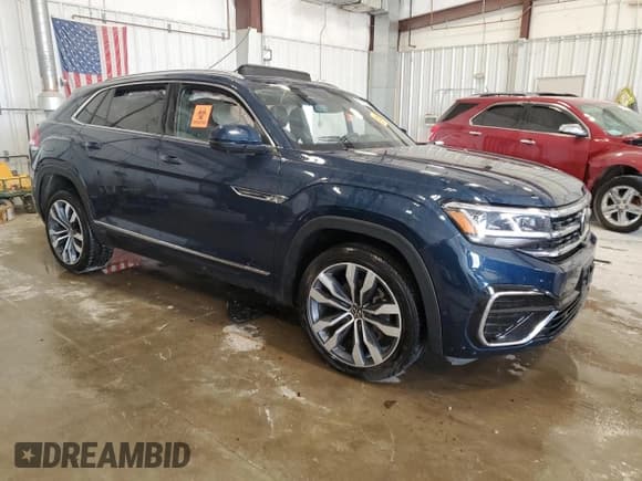 ✅ 2023 Volkswagen Atlas SEL Premium R-Line • VIN: 1V2FE2CA9PC221910 • Lot: 59225005. Listed on Copart with 76,424 mi. Free auction sales archive from the USA and detailed vehicle history report at DreamBid. Image 4.