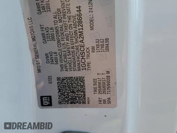 ✅ 2021 Chevrolet Colorado 2WD LT • VIN: 1GCHSCEA2M1286644 • Lot: 54329615. Listed on Copart with 63,006 mi. Free auction sales archive from the USA and detailed vehicle history report at DreamBid. Image 12.