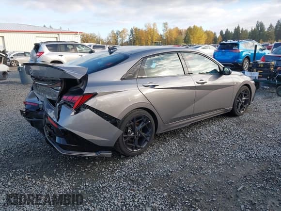 ✅ 2024 Hyundai Elantra N Line • VIN: KMHLR4DF7RU767595 • Лот: 43540090. Опубликован ранее на IAAI с пробегом 7 338 миль. Бесплатный доступ к архиву аукционных продаж из США и подробный отчёт об истории автомобиля на DreamBid. Изображение 4.