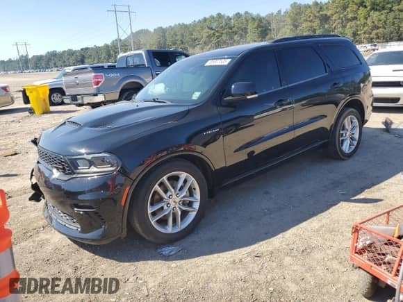 2023 Dodge Durango R/T Plus with VIN 1C4SDHCT7PC555411, listed as a Copart auction lot 85007535 with 53,022 mi miles and Salvage title. Bid and sale history available at DreamBid. Image 1.
