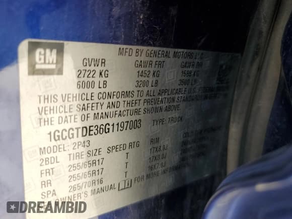 ✅ 2016 Chevrolet Colorado 4WD Z71 • VIN: 1GCGTDE36G1197003 • Лот: 71978364. Опубликован ранее на Copart с пробегом 222 104 миль. Бесплатный доступ к архиву аукционных продаж из США и подробный отчёт об истории автомобиля на DreamBid. Изображение 12.
