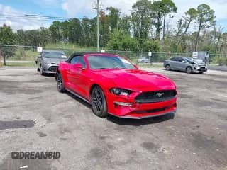 ✅ 2018 Ford Mustang EcoBoost Premium • VIN: 1FATP8UH3J5142795 • Lot: 43218380. Listed on IAAI with 114,099 mi. Free auction sales archive from the USA and detailed vehicle history report at DreamBid. Image 1.