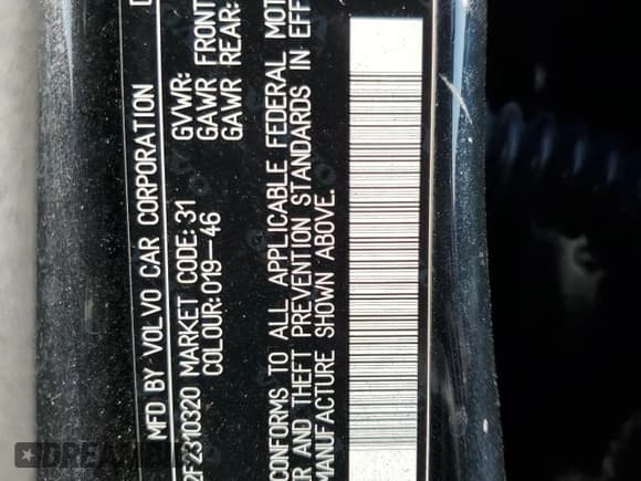 ✅ 2015 Volvo S60 • VIN: YV126MFA2F2310320 • Lot: 46932005. Listed on Copart with 103,247 mi. Free auction sales archive from the USA and detailed vehicle history report at DreamBid. Image 12.