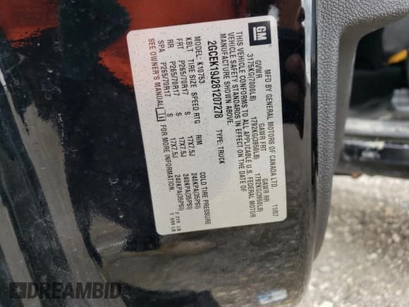 ✅ 2008 Chevrolet Silverado 1500 LTZ • VIN: 2GCEK19J281207278 • Lot: 72833304. Listed on Copart with 227,155 mi. Free auction sales archive from the USA and detailed vehicle history report at DreamBid. Image 14.