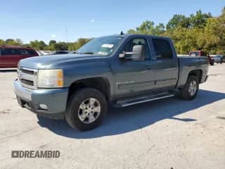 2007 Chevrolet Silverado 1500 LTZ with VIN 2GCEK13M871594355, listed as a Copart auction lot 80735805 with 145,163 mi miles and Salvage title. Bid and sale history available at DreamBid. Image 1.