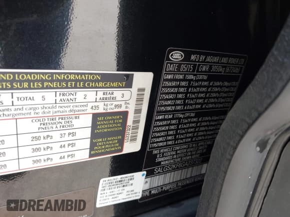 ✅ 2016 Land Rover Range Rover HSE • VIN: SALGS2KF6GA237322 • Lot: 42608878. Wystawiony na IAAI z przebiegiem 88 118 mil. Bezpłatny archiwum sprzedaży aukcyjnych z USA i szczegółowy raport historii pojazdu na DreamBid. Zdjęcie 9.