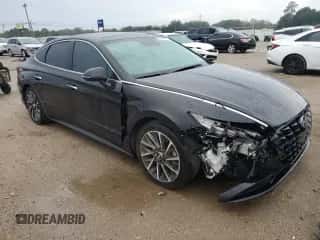 2022 Hyundai Sonata Limited z VIN KMHL34J21NA194921, wystawiony jako Copart lot #81644765 z przebiegiem 75 974 mil mil oraz Szkoda całkowita • Salvage title. Historia ofert i sprzedaży dostępna na DreamBid. Obrazek 4.